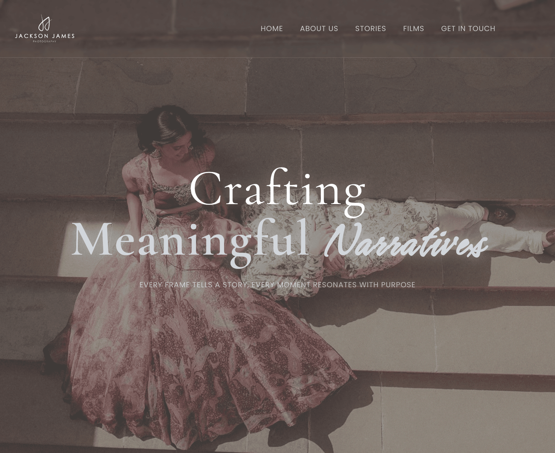 Jackson James Photography website