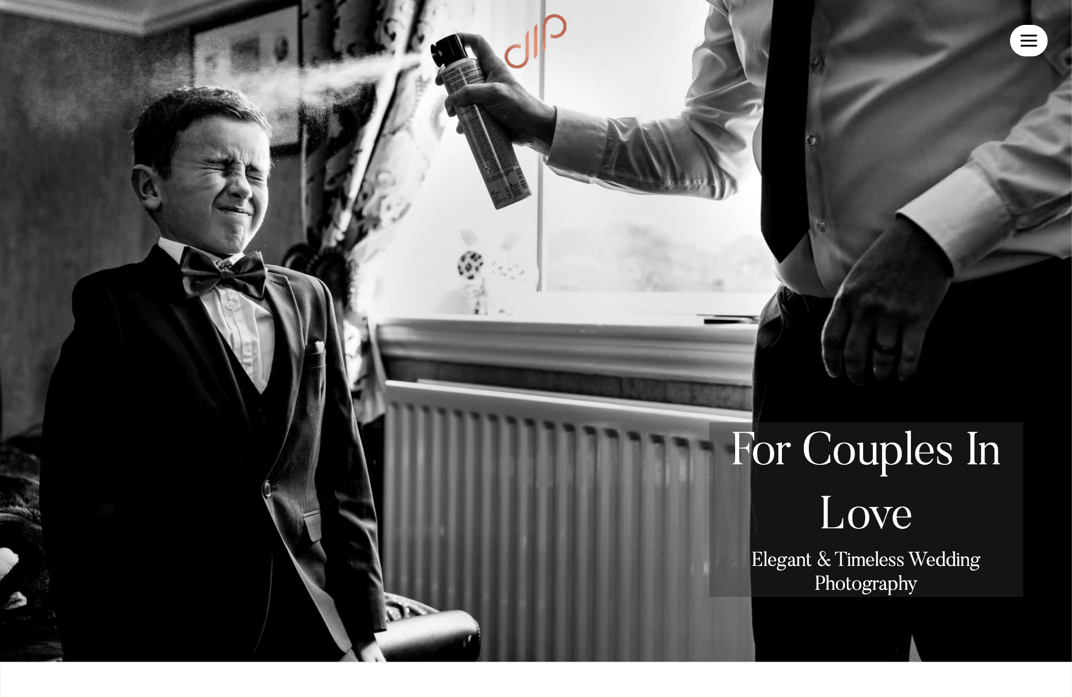 Damion Mower Photography, elegant black and white UK wedding photography